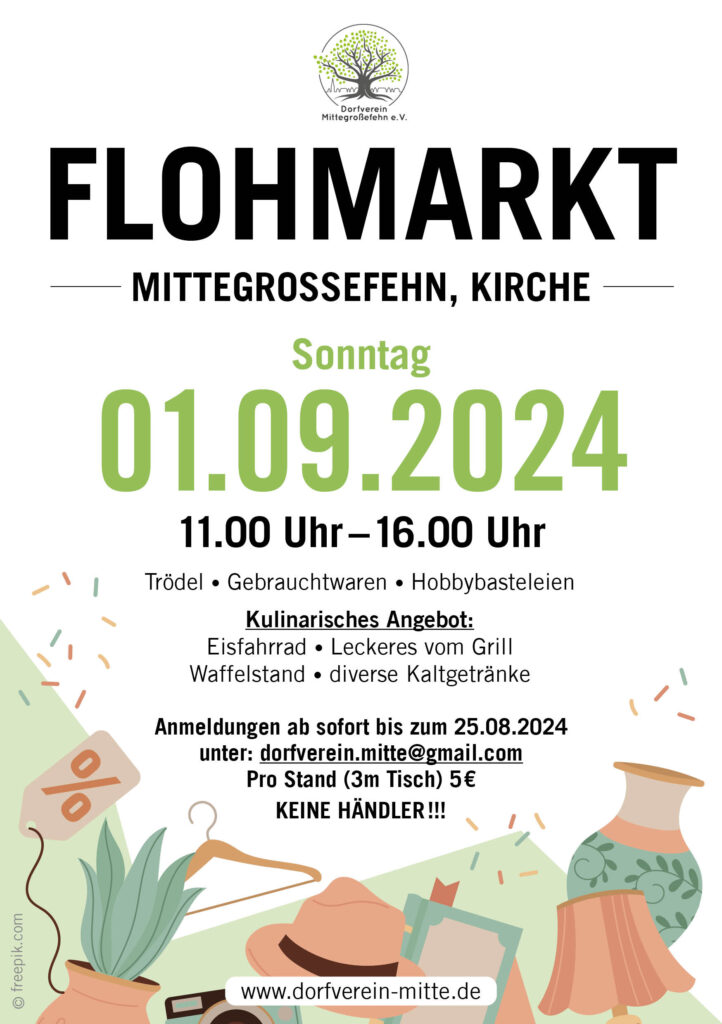 Flohmarkt am 01.09.2024