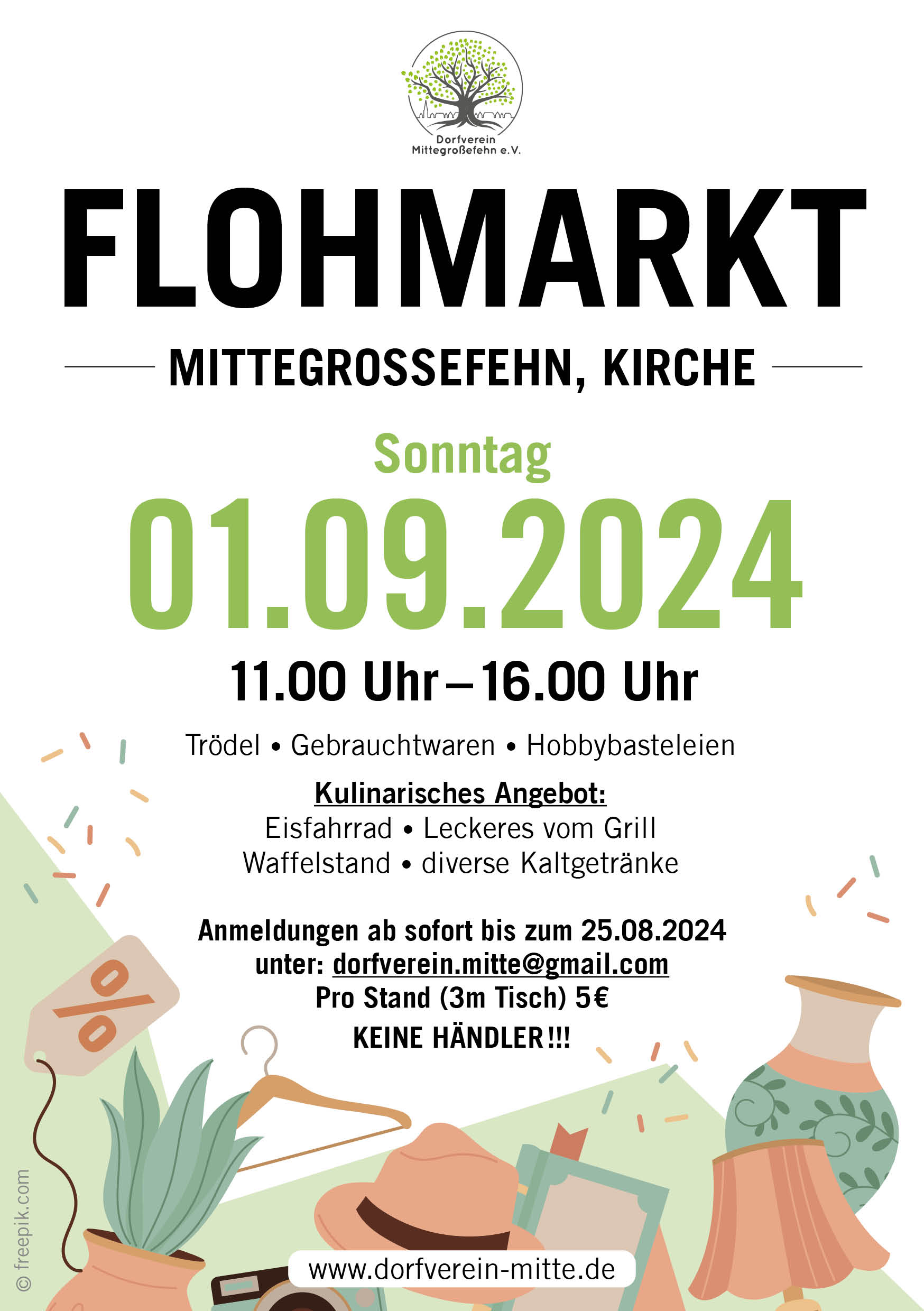 Flohmarkt am 01.09.2024