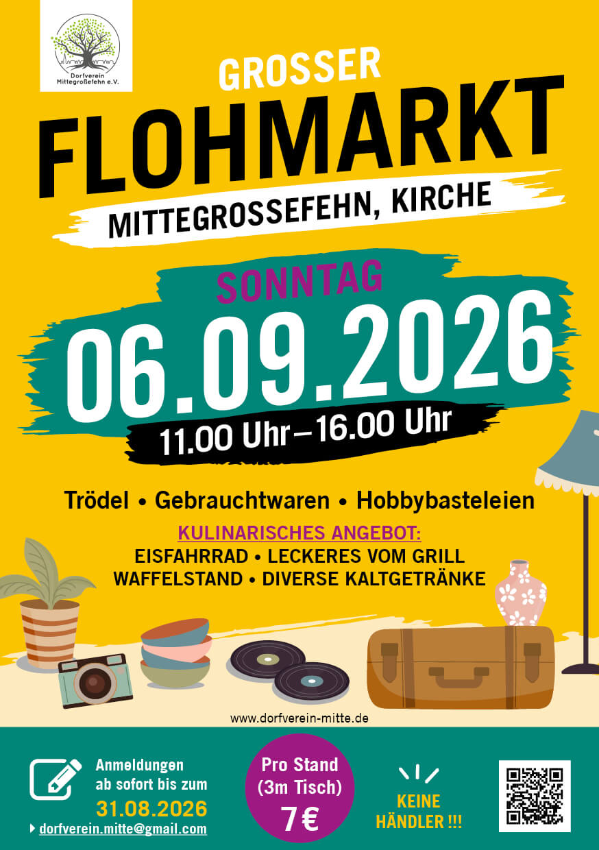 Flohmarkt am 06.09.2026
